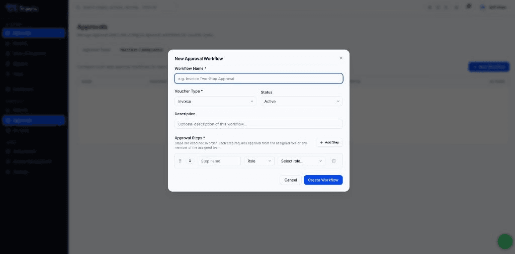 New approval workflow for invoice review